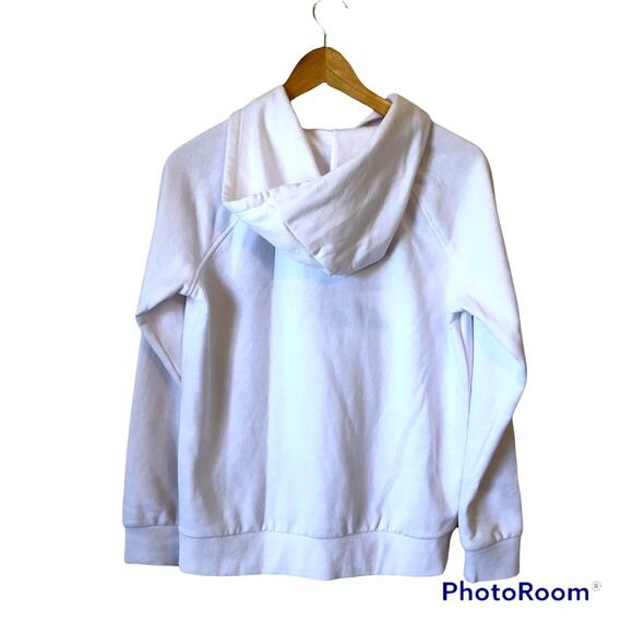 Reebok Hoodie Women’s Size Small Sweatshirt Oversized Athletic Workout Gym White - Picture 2 of 6